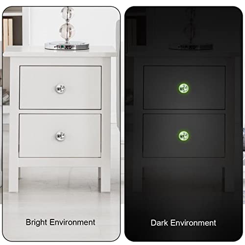 Boutons fluorescents pour commode et tiroir évitant d'allumer la nuit