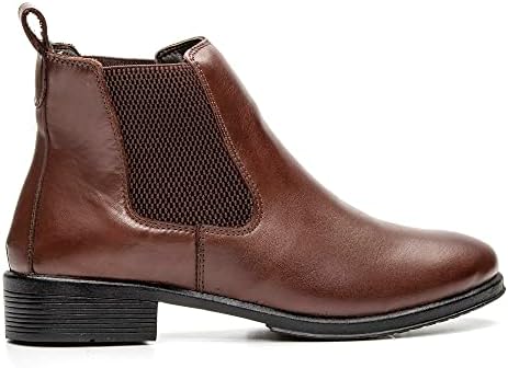 Bota Chelsea Confortável em Couro Naturally, Ankle Boot Feminina Clássica, com Elástico Lateral e Solado Antiderrapante