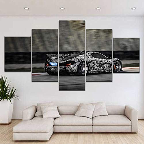 Impression de mode voiture grise sur toile pour moderniser un salon terne - 6