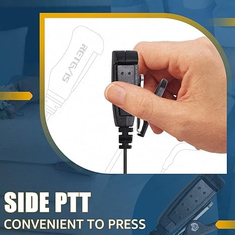 MSISIGQ EAY001 Écouteurs à aiguille unique pour talkie-walkie PTT 3,5 mm pour RETEVIS RB19 RB619 RT22P RT622P B3S B63S (10 pièces MSISIGQ EAY001 Écouteurs à aiguille unique pour talkie-walkie PTT 3,5 mm pour RETEVIS RB19 RB619 RT22P RT622P B3S B63S (10 pièces