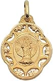  Pedro faci Medalla Busto Virgen Loretooro 18k 2.20 grms 25cm