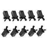 Touch Top Lid Bin Latch Plastic Touch Bin Latch Latch Lock Ersatz Müll Can Accessoires - Black10pcs