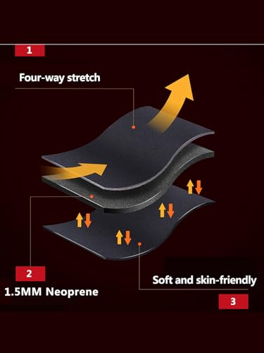 Chaqueta de neopreno para hombre y mujer WYYHAA 1.5MM, ultra elástica y cálida, manga larga para buceo, snorkel, surf, kayak y canotaje miniatura 7