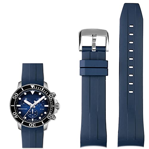 Bracelet de montre étanche 22mm en caoutchouc sport pour natation