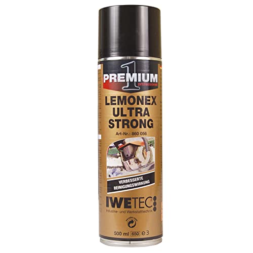 IWETEC Reinigungsspray LEMONEX Ultra-Strong 500 ml, Spezialreiniger, Kleberesteentferner, Reinigungsspray, Universalreiniger