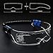 SAFEBAO LED Light Up Glasses for adult with 7 Colors and 4 Modes Rechargeable Futuristic style Glasses