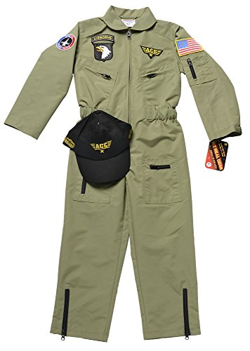 Aeromax Jr. Fighter Pilot Suit with Embroidered Cap, Size 2/3.