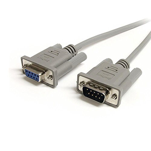 StarTech.com 10 ft Straight Through Serial Cable - M/F - Serial extension cable - DB-9 (M) to DB-9 (F) - 10 ft - gray - for P/N: