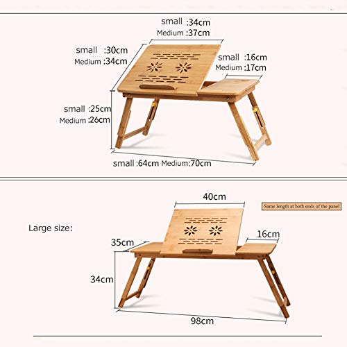 Table de lit pour ordinateur portable réglable pour éviter le mal de dos - 3