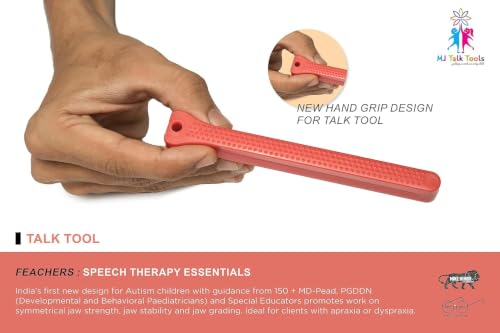 Image of Jaw Grading Bite Blocks for Speech Therapy (Pack of 2) - Reusable & Durable Oral Motor Tool (Bite Block Red (Pack of 1))