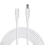 5.5 mm x 2.1 mm dc Verlängerungs kabel für Netzteil, LED, CCTV-Kamera Power, Auto, Monitore und vieles mehr. Empfohlen für DC bis 36 Volt, Max. Last 3 Ampere oder weniger.