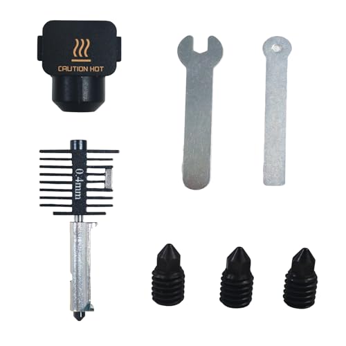 Mxfans 3D Printer Hotend Kit Hardened Steel 0.4mm for Bambu Lab A1 A1 Mini