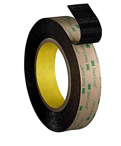 3M TB4575 Dual Lock RECLOSABLE Fastener, Black, 25.4MM