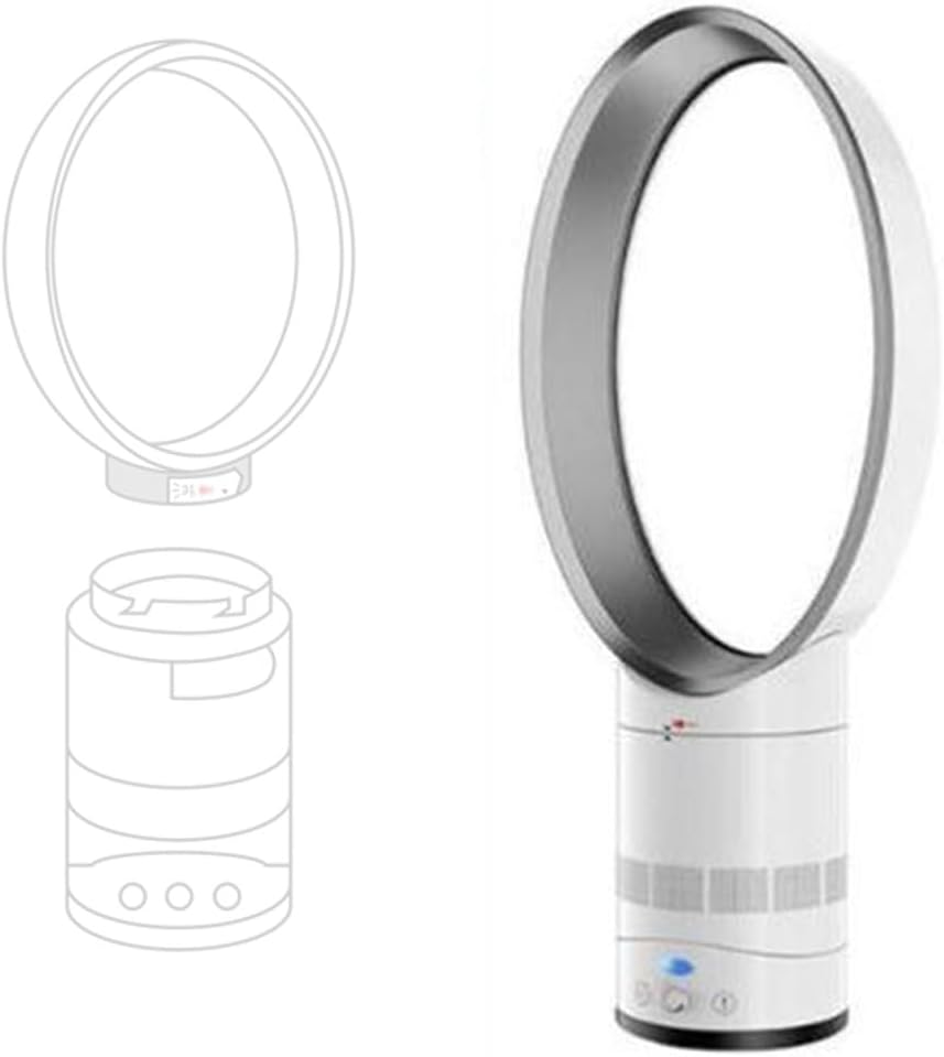 Bladeless Fan Oscillating Desk Fan Quiet Small Table Fan