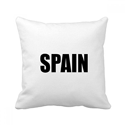 Coussin Espagne imprimé noir multicolore 40x40 housse oreiller insert canapé maison