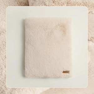   UnHide-Floof-Pet-Pillow-Extra-Soft-Dog-Bed-Pillow-Removable-Faux-Fur-Cover-Machine-Washable-Helps-Ease-Pet-Anxiety-Provides-The-Perfect-Sleep-28-x-36-x-5-10lbs-Beige