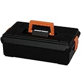 アイリスオーヤマ 工具箱 ハードケース 38F エコブラック【幅約39.5×奥行約26×高さ約12.5cm】