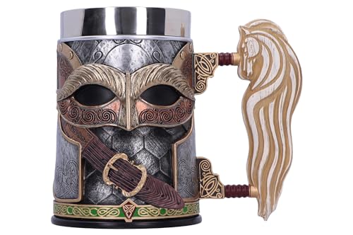 Nemesis Now Jarra Rohan El Señor de los Anillos 15,5 cm, Resina Pintada a Mano, Diseño Exclusivo Oficial