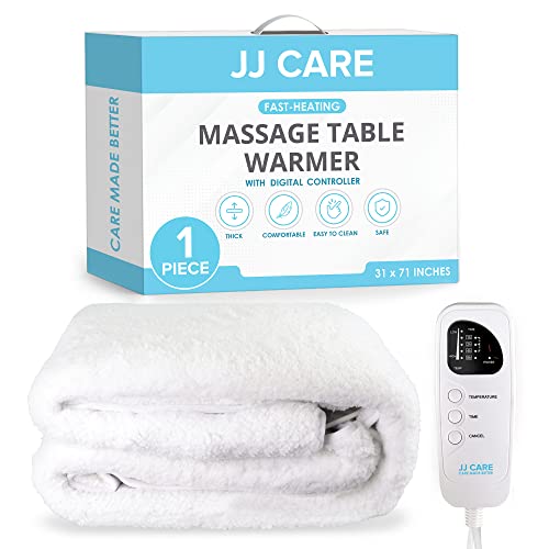 Jj Care Massage Table Warmer 31"X71", Digital 3 Heat Control Massage Bed Warmer Fleece Pad W/Detachable 12 Ft Cord, Table Warmer Massage Therapy W/Overheat Protection, Massage Table Heating Pad #TOP26