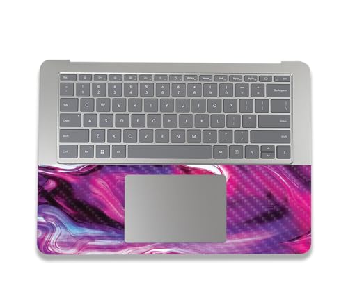 Image of MightySkins Carbon Fiber Skin Compatible with Microsoft Surface Laptop Studio 2 (2023) Full Wrap Kit - Pink Melt | Protective, Durable Textured Carbon Fiber Finish | Easy to Apply | Made in The USA