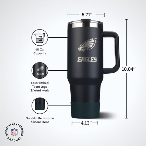 Image of The Memory Company Officially Licensed NFL - Philadelphia Eagles 46oz Game Day Tumbler with Laser Engraved Team Logo