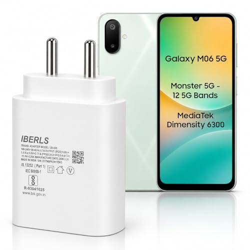 Image of 25W Pd 3A Type-C Super Fast Charging Adapter Compatible with Galaxy M06 /M17 /M17e /M36 /M07 /M56 /M16 /M55s / M05 /M15 /M35 /M55 /Tablet /Galaxy Watch- Charge Your Device with 25 Watt USB C Fast Charger- White