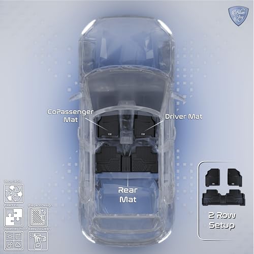 Image of Blue Jay Ultra TPE Car Floor Mats | XUV 3XO Automatic(2024-TILL Date) Premium Luxury Mats | Washable Waterproof All Weather Mats | Black