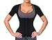 Women Sauna Suit Waist Trainer Neoprene Shirt for Sport Workout Weight Loss Corset Hot Body Shaper Top (M, Black Sauna Sweat Shirt)