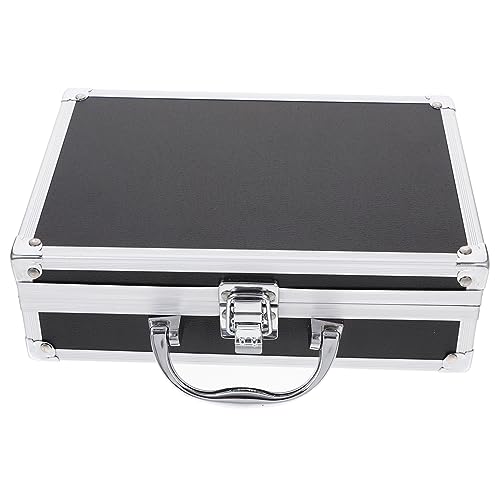 Multifunctional Aluminum Alloy Briefcase Portable Box Durable Storage Case for Home Office and Travel Shockproof Organizer for Instruments
