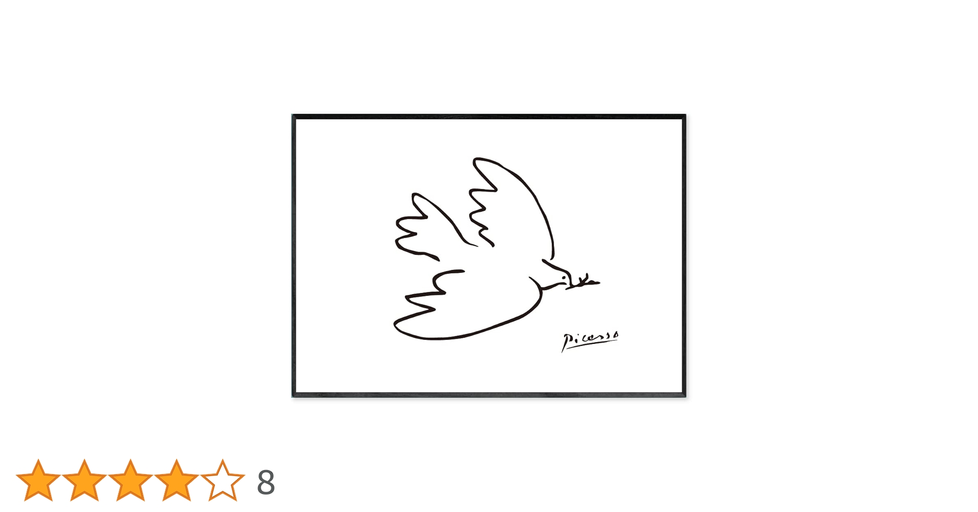 アートポスター クラウス・シュテーク 平和 鳩 ポスター Amazon.co.jp: パブロ・ピカソ绘画アート平和の鳩ポスター