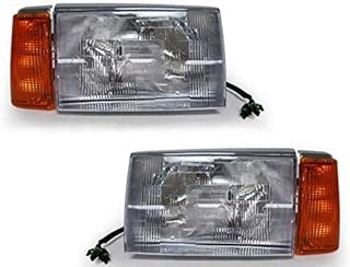 Replacement Headlights Corner Lamps Set for 1988-1997 Volvo WC WY WIA WIAES WCA AERO Truck