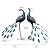 Oritty 29 Inch Metal Peacock Decor, Outdoor Peacock Statues Yard Art, Garden Statues for Patio Yard Lawn Home Backyard Decorations, Set of 2