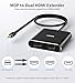 Mini DisplayPort to Dual HDMI Adapter 4K@60Hz, MDP 1.2 to 2 HDMI Splitter, Dual hdmi Output, Supports Extended Mode and Mirror Mode, Compatible with Laptops, PCs, Monitors, Projectors, for Windows