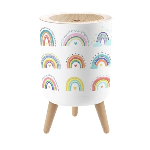 Caneca de basura pequeña con tapa 1.8 galones para interiores