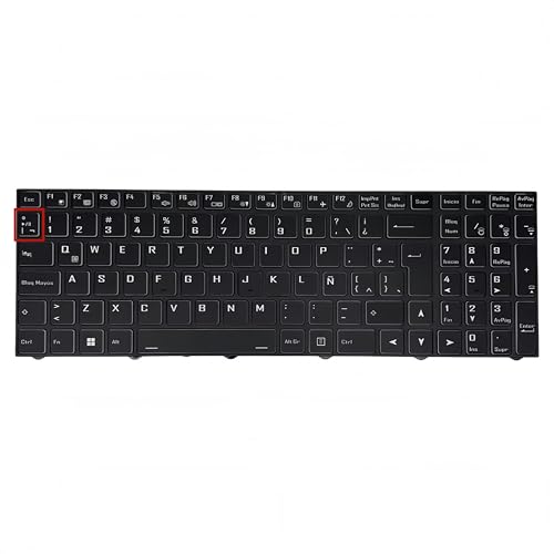 Teclado RGB Latino para Colorful EVOL P15 23 con iluminacion cromatica