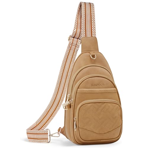 Image of Anti Theft Crossbody Bags for Women,RFID Sling Bag Travel Purse | 5 Compartments,8 RFID Slots,Hidden Pocket,Adjustable Strap,Vegan Leather