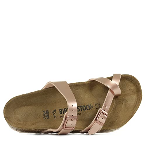 Image of Birkenstock Women's Flip Flops, Brown (Electric Metallic Copper Electric Metallic, 4.5 UK