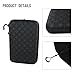 Two-Racket Table Tennis Paddle Cover Bag – for EVA Material Zippered Racket Case for Gym, School & Home Use, Holds 2 Paddles + 3 Balls, 28x17x4. cm, Gray