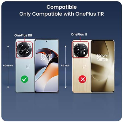 Image of BELVIN DuoArmor Magnetic Protective Phone Case for OnePlus | Dual-Layer Shockproof Back Cover with Strong Magnet Grip | Includes Free Tempered Glass (Ice Blue, OnePlus 11R)