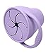 BraveJusticeKidsCo | Snack Attack Snack Cup | Collapsible Silicone Snack Container | Toddler and Baby Snack Catcher Lid (Purple)