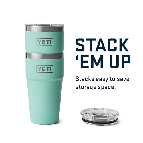 Image of YETI Rambler 20 oz Stackable Tumbler, Stainless Steel, Vacuum Insulated with MagSlider Lid