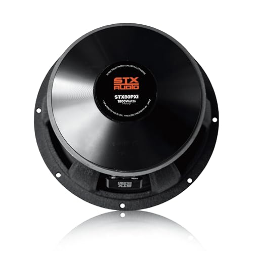 STX Audio 1X STX80PXi 8-Inch Super Mid Range Speaker Single, 4 Ohm, 1800W Max, 720W RMS, 97dB Sensitivity, 1.75" Voice Coil, 40oz Ferrite Magnet for Pro Car Audio by STX Audio - Used condition - Image 6