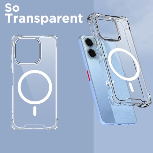 Image of Pikkme Back Cover for Ai Plus Pulse 2 Mag-Safe Shockproof PC + TPU | Protective Case Magnetic Support | Bumper Case (Transparent Mag-Safe)