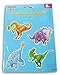 Dinosaur School Bulletin Board Paper Cutouts - 8 Piece - 8 x 6 Inches