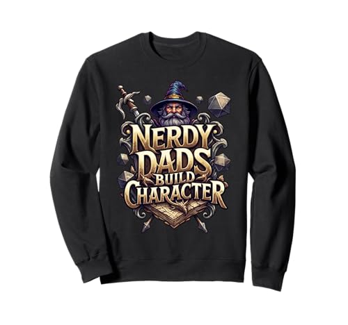Nerdy Dads Build Character Funny RPG Dice Tabletop Gamer �g���[�i�[