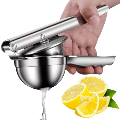 Lemon Squeezer Press, Manual Fruit Juicer, Handheld Citrus Press, Heavy Duty Juice Extractor, Compact Juicing Tool, for Oranges and Pomegranates, 8.27 Inches