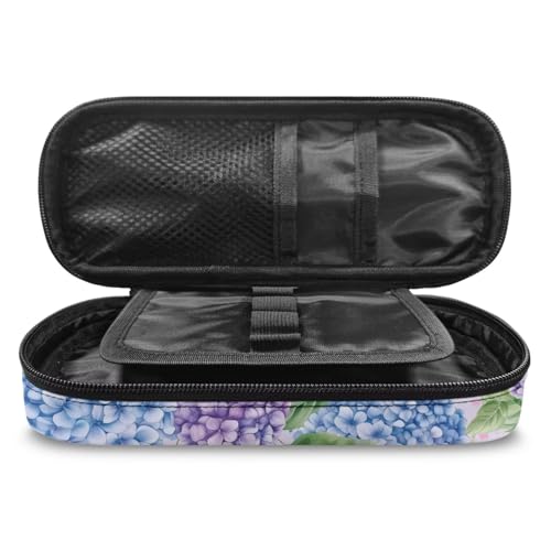 Image of Butterfly Floral Print Pencil Pouch Pen Bag, Pencil Case Stationery Pouch School Daily Storage Bag for Kids Girls Boys Teenagers, Black
