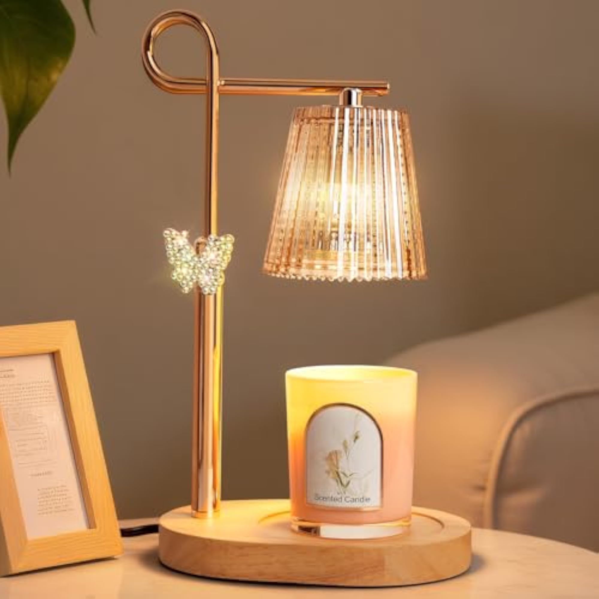 Metal Candle Warmer Lamp with Timer & Dimming Modes