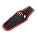 M METERXITY Garden Pruner Sheath, Portable Canvas Pruning Shears Sheath Plier Holder for Belt, Garden Scissors Case for Hand Pruner/Garden Shears/Clippers [Red-Black]