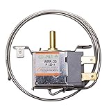  MQEIANG 2 Pines Universal refrigerador Termostato 2 pies 68mm Control de Temperatura mecánico Interruptor Congelador Frigorífico Reemplazo Piezas de Repuesto